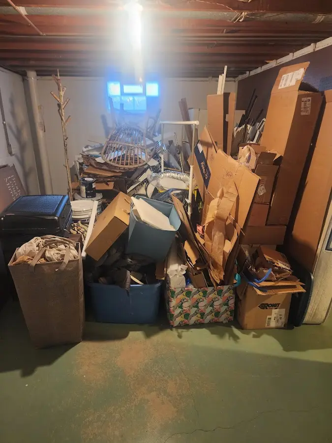 Roll-off dumpster container at job site for Cleanout Dumpster Rental in Detroit